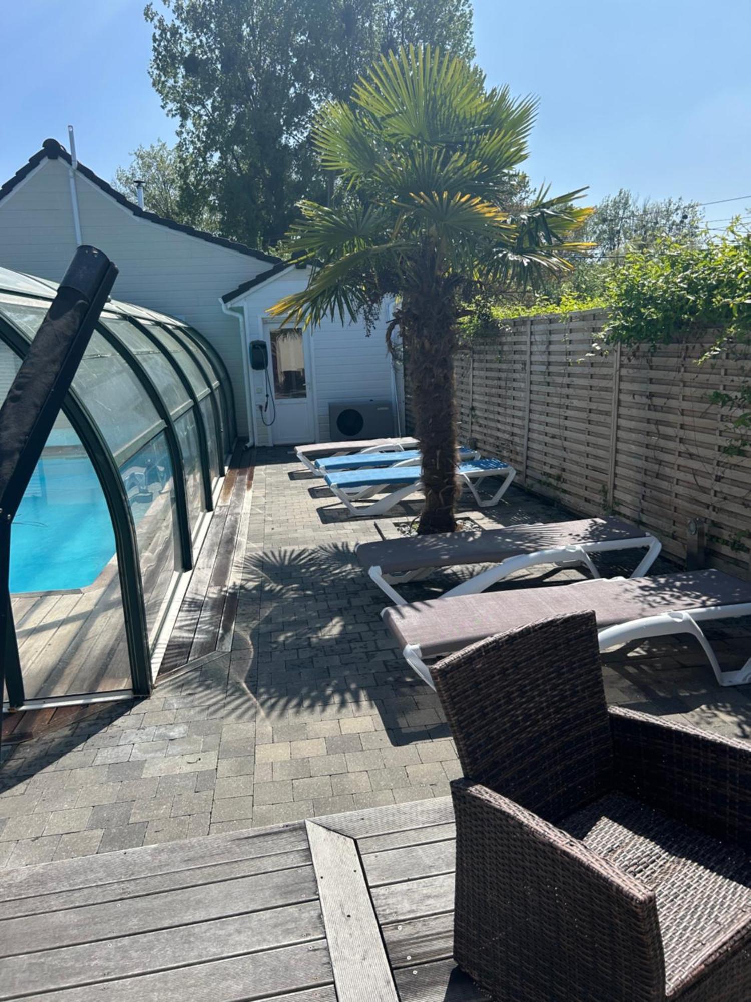 Gite Spa Sauna Piscine Aubin-Saint-Vaast Exterior photo